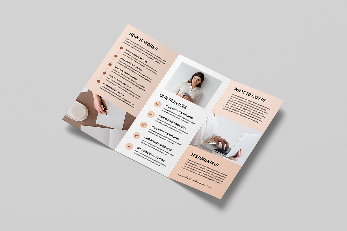 Trifold Brochure, a Brochure Template by Leaflove (Photo 3 of 5)