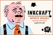 InkCraft | Illustrator Brushes, a Brush Add-On by Guerillacraft (Thumbnail 1 of 7)