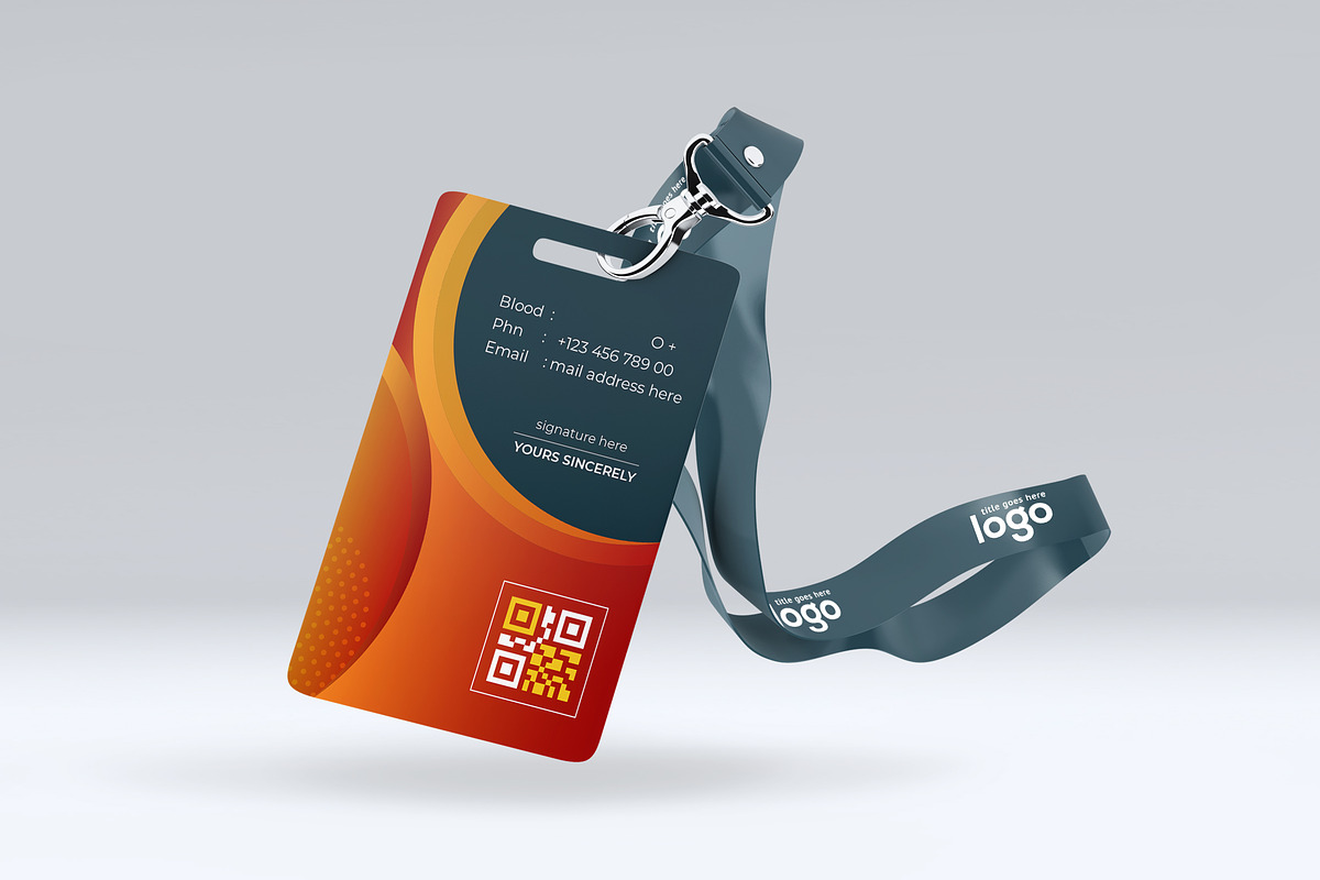 Colorful ID Card Design Template, a Stationery Template by ZAAS