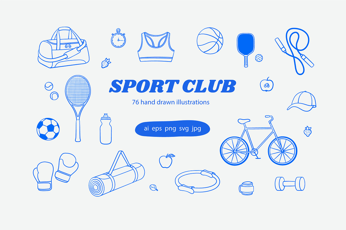 Sport Club, a Sport Illustration by Sweet Corner (Photo 1 of 7)