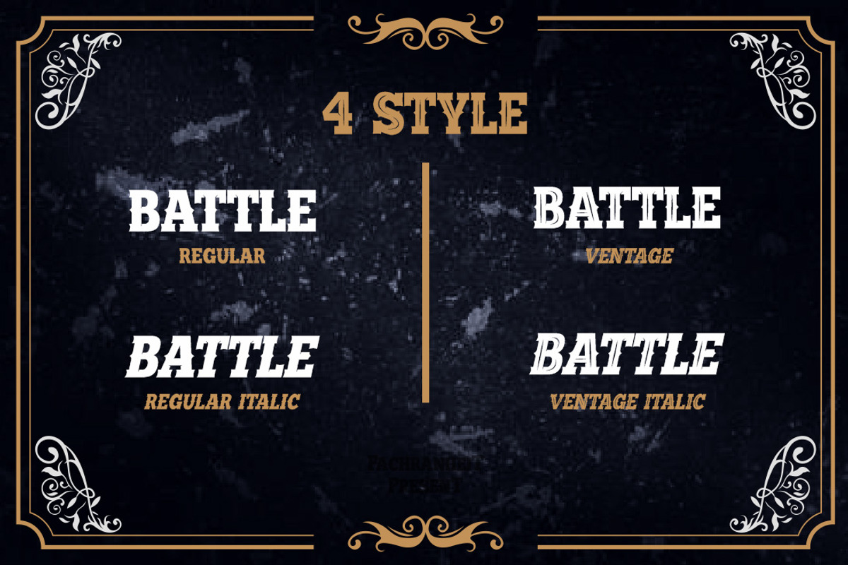 Battle Road, a Blackletter Font by Fachranheit Studio (Photo 2 of 13)