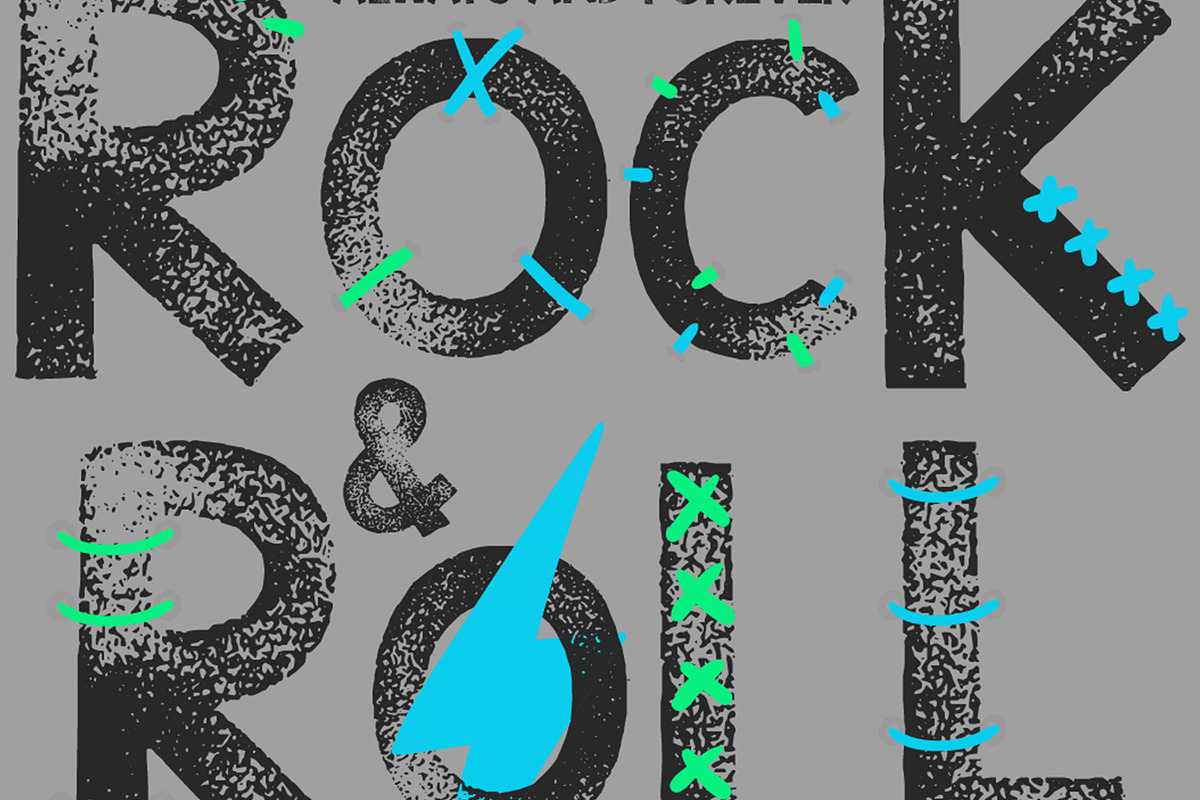 VECTOR SET OF 12X ROCK&ROLL GRAPHICS, an Illustration by ulasokuyucu (Photo 8 of 13)