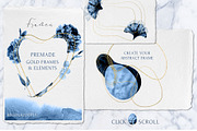 MODERN BLUE SHAPES Watercolor Set, an Object Graphic by Cat In Colour (Thumbnail 8 of 10)