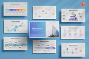 Milestones Presentation PowerPoint, a Presentation Template by Pixslides (Thumbnail 1 of 6)
