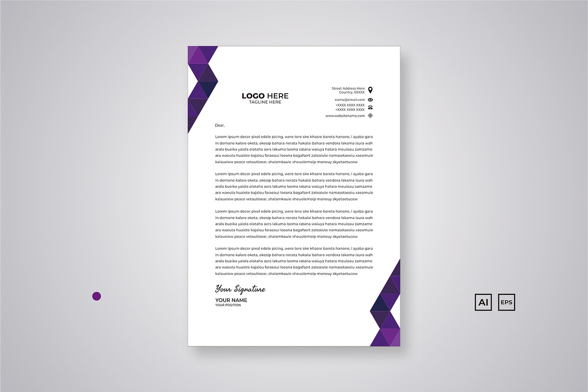 Letterhead, a Templates & Theme by suhadidesign (Photo 4 of 6)