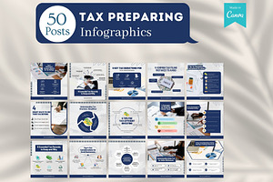 200 Tax Preparing Canva Templates