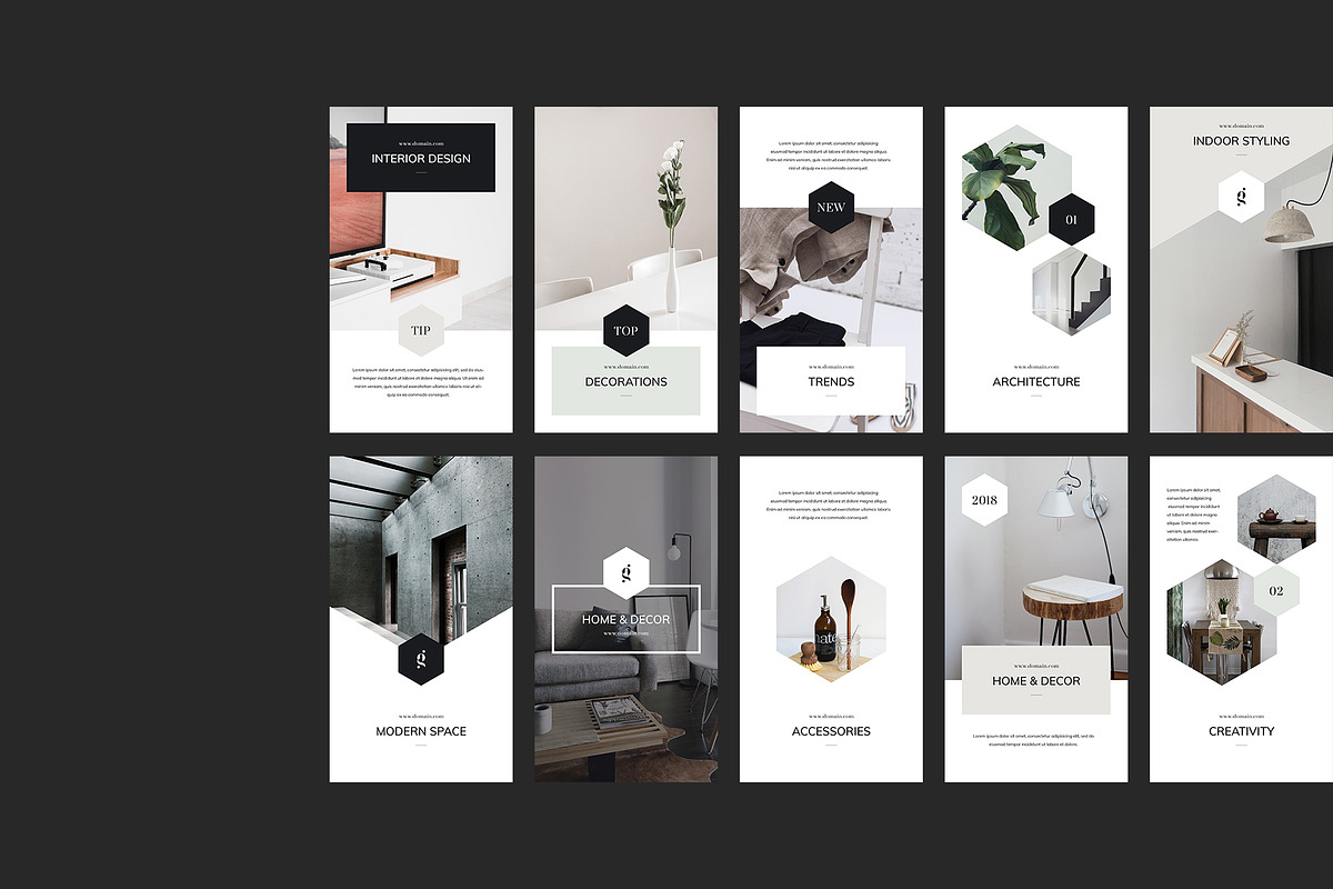 Decor Social Instagram Templates, a Social Media Template by Goashape Studio (Photo 4 of 7)