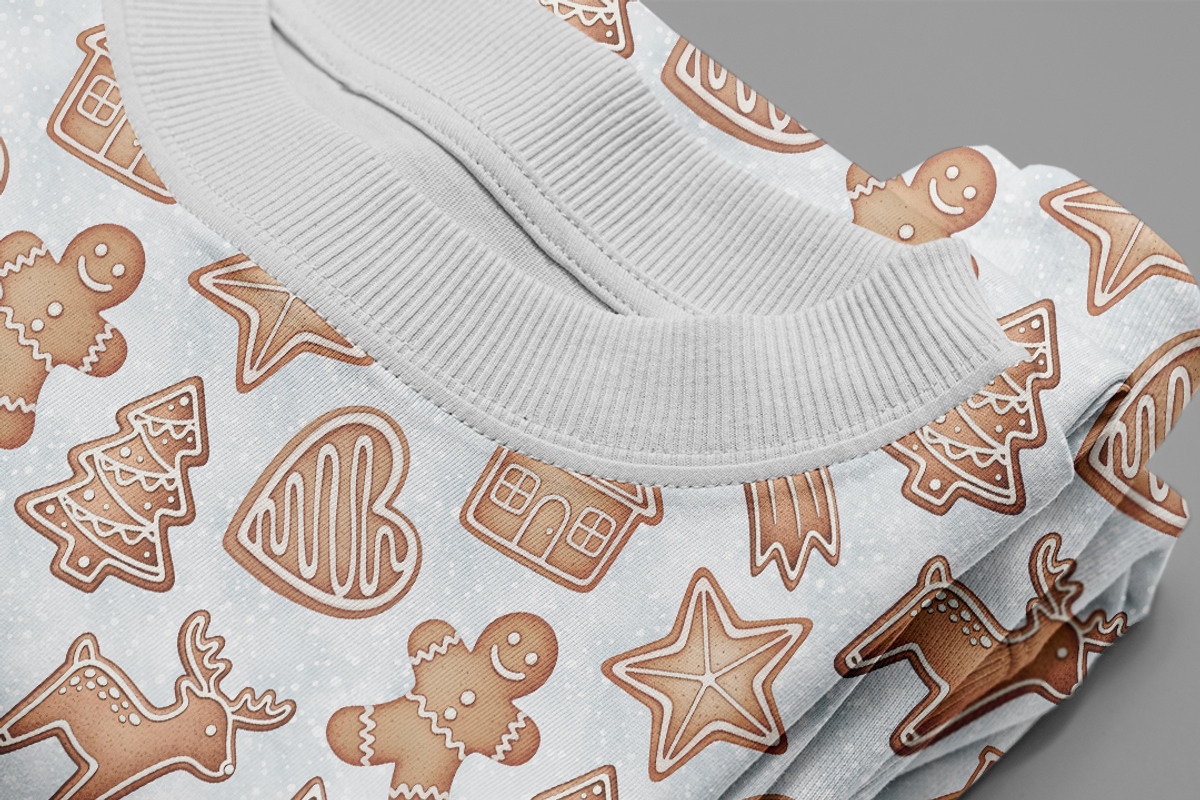 Gingerbread Christmas Pattern, a Pattern Graphic by Kreeya Art Shop (Photo 3 of 14)