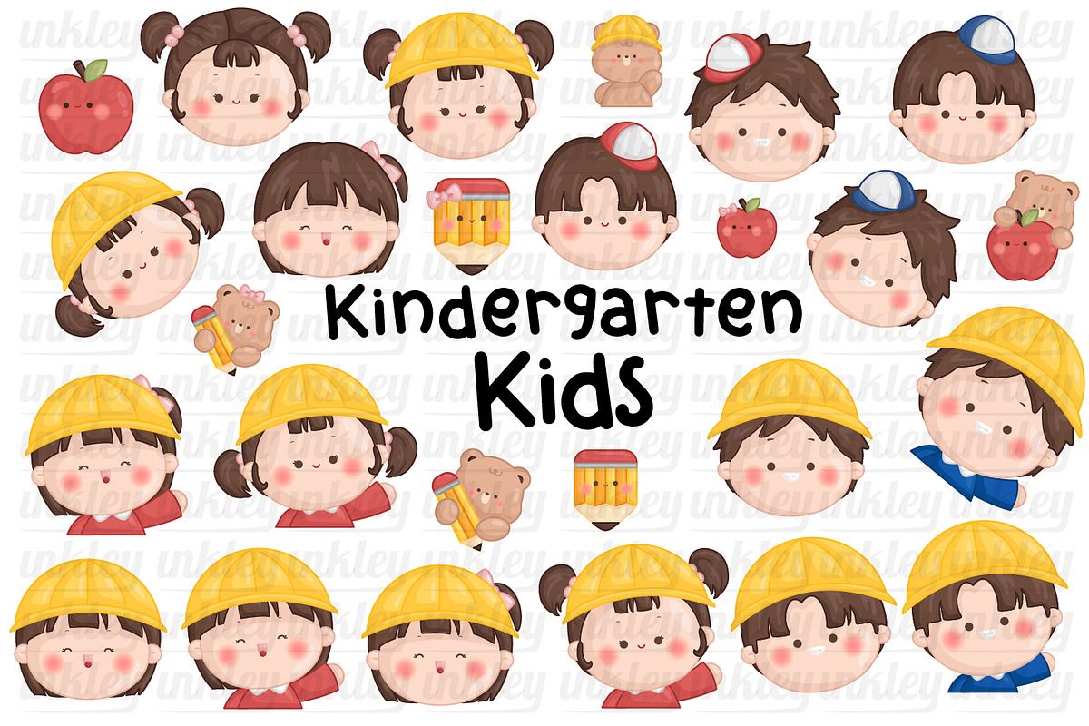 Kindergarten School Clipart, a Person Illustration by Inkley Studio