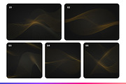 Luxury Golden Line Waves Background, a Background Graphic by Loin Studio (Thumbnail 2 of 5)