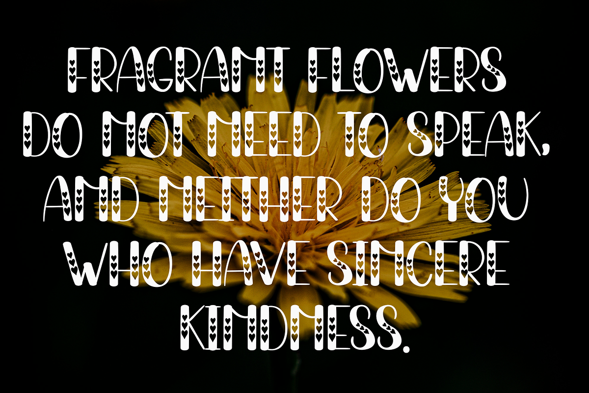 Flowers, a Script Font by FreshTypeINK (Photo 3 of 8)