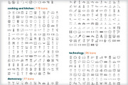 Full shop outline icon bundle, an Outline Icon by Picture Window (Thumbnail 5 of 10)