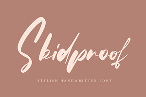 Skidproof - Stylish Handwritten Font