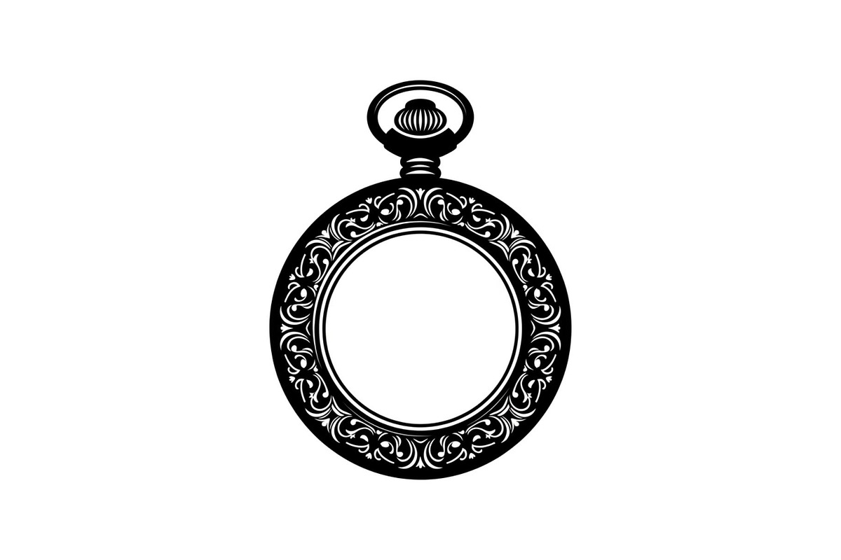 Vintage Pocket Watch SVG Bundle, an Illustration by yasushie (Photo 3 of 31)