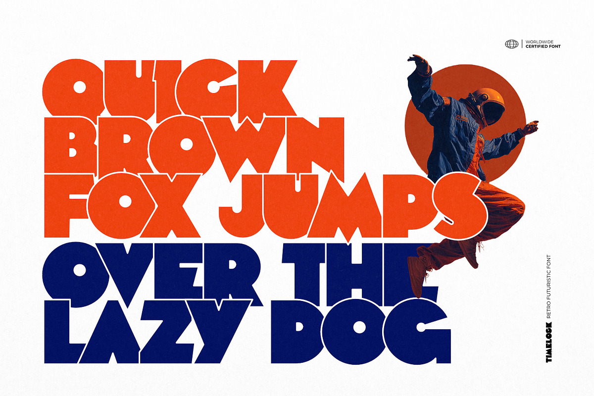 Timelock - Retro Futuristic Font, a Symbol Font by ikiiko (Photo 2 of 7)