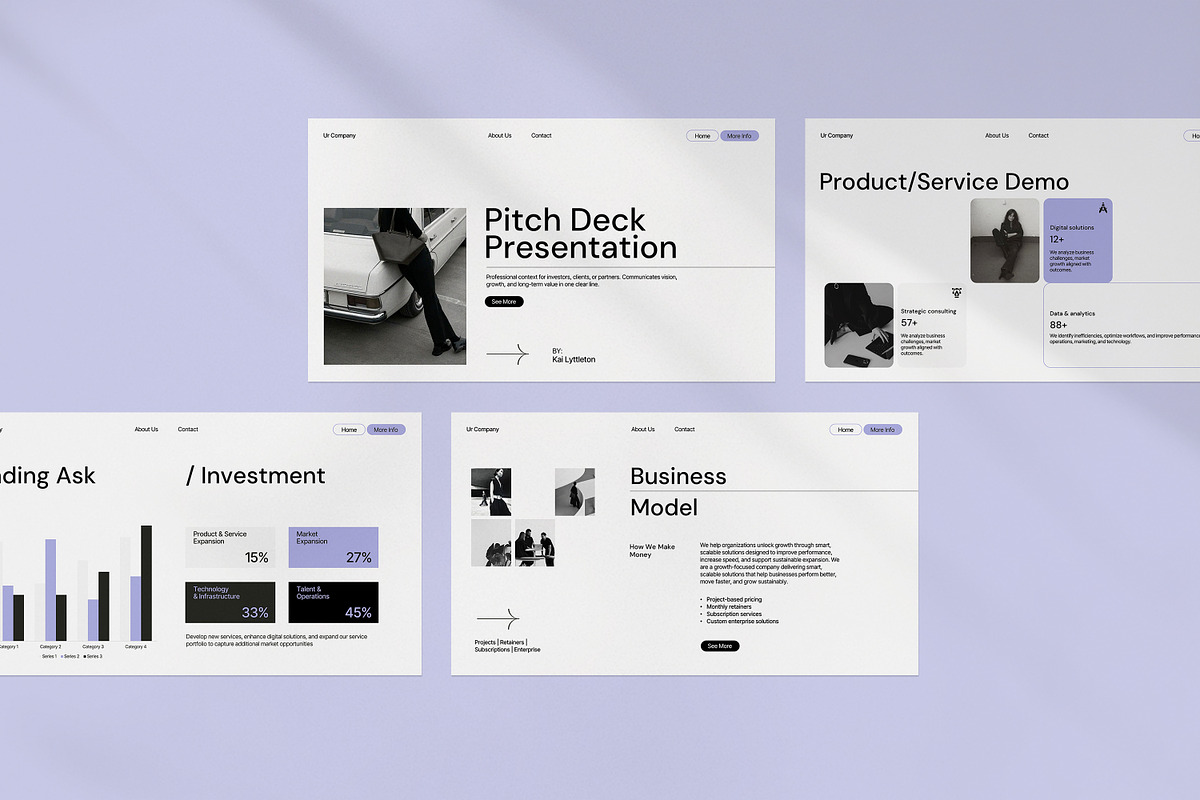 Pitch Deck Presentation Template, a Presentation Template by evgenystudio (Photo 5 of 9)