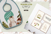 Watercolor Woodland Sweeties, a Background Graphic by Bridgett Stahlman Design (Thumbnail 7 of 8)