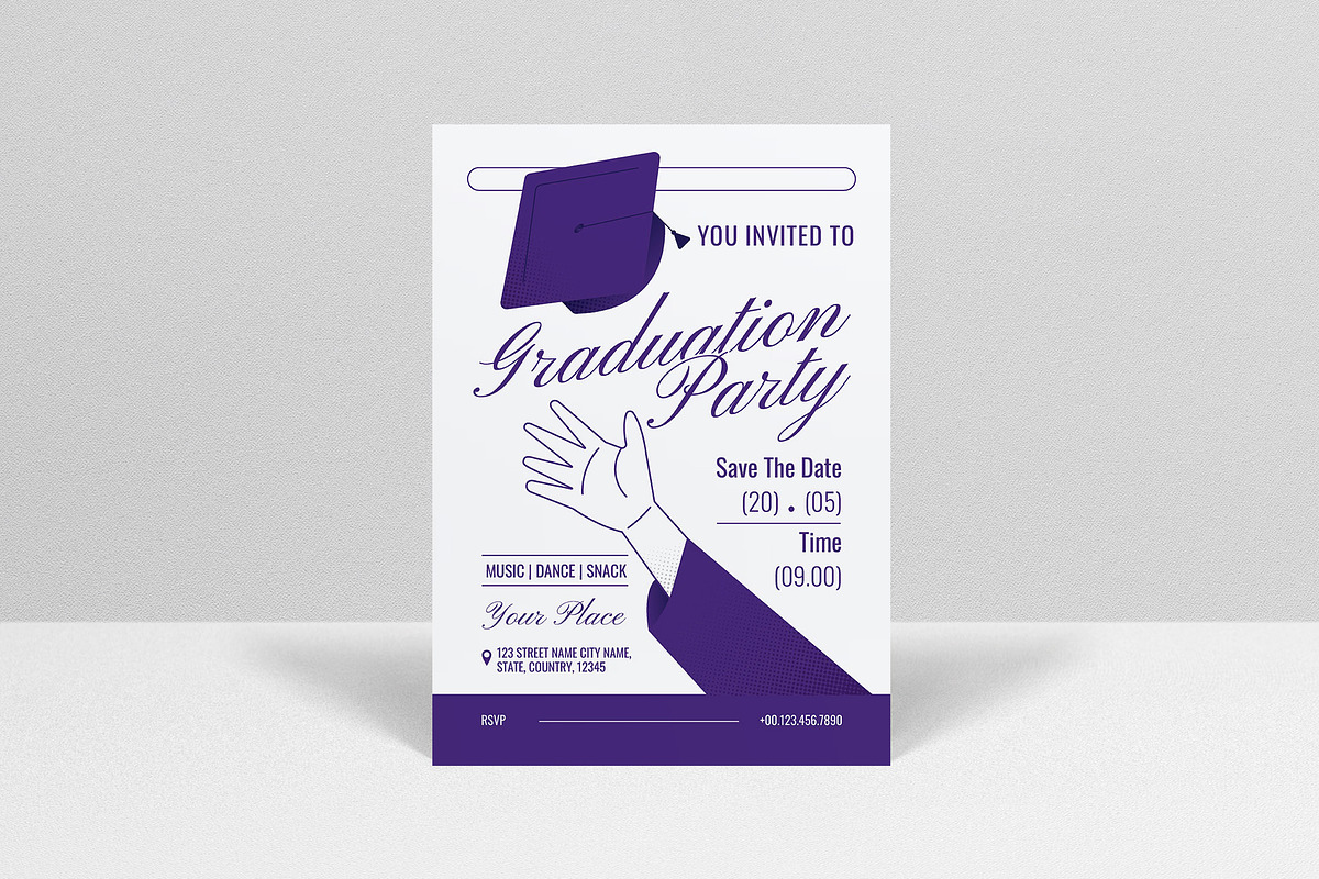 Graduation Party Invitation, an Invitation Template by graphicook