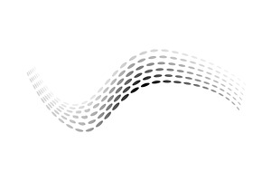 Dotted halftone waves. Flowing, an Illustration by Things for designers