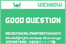 Good Question font