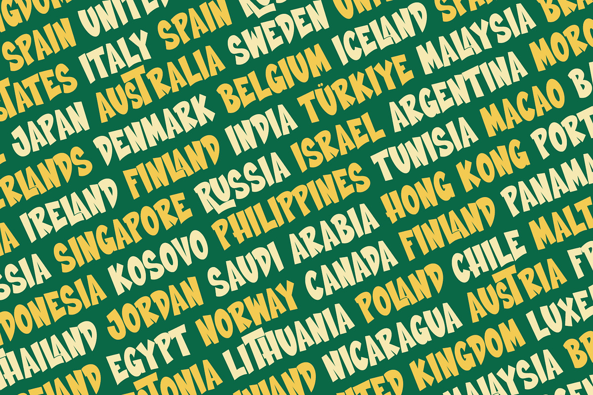 Rumeenas Display Font, a Sans Serif Font by Maulana Creative (Photo 3 of 7)