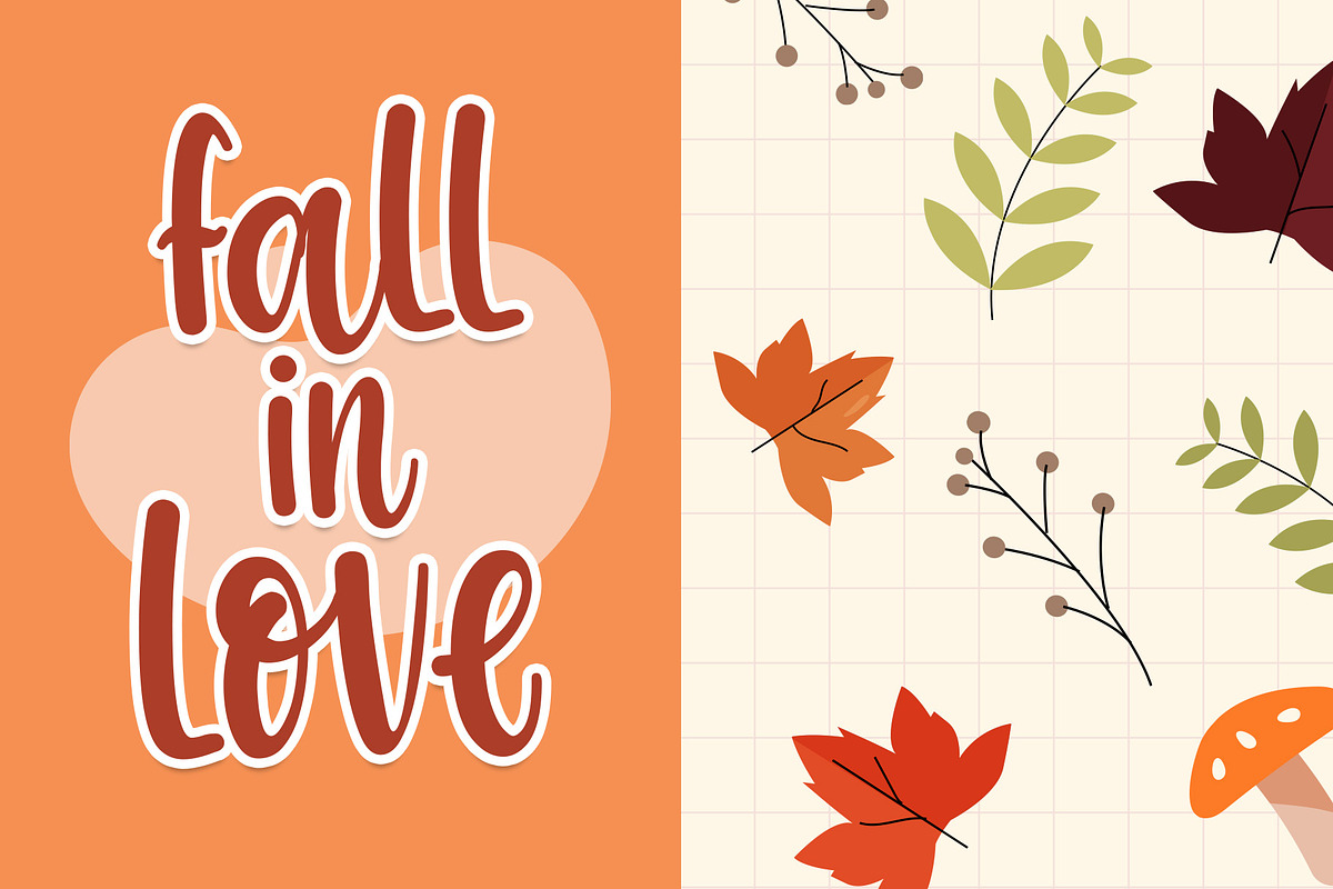 Autumn Lover Font, a Script Font by Dm Studio (Photo 3 of 5)
