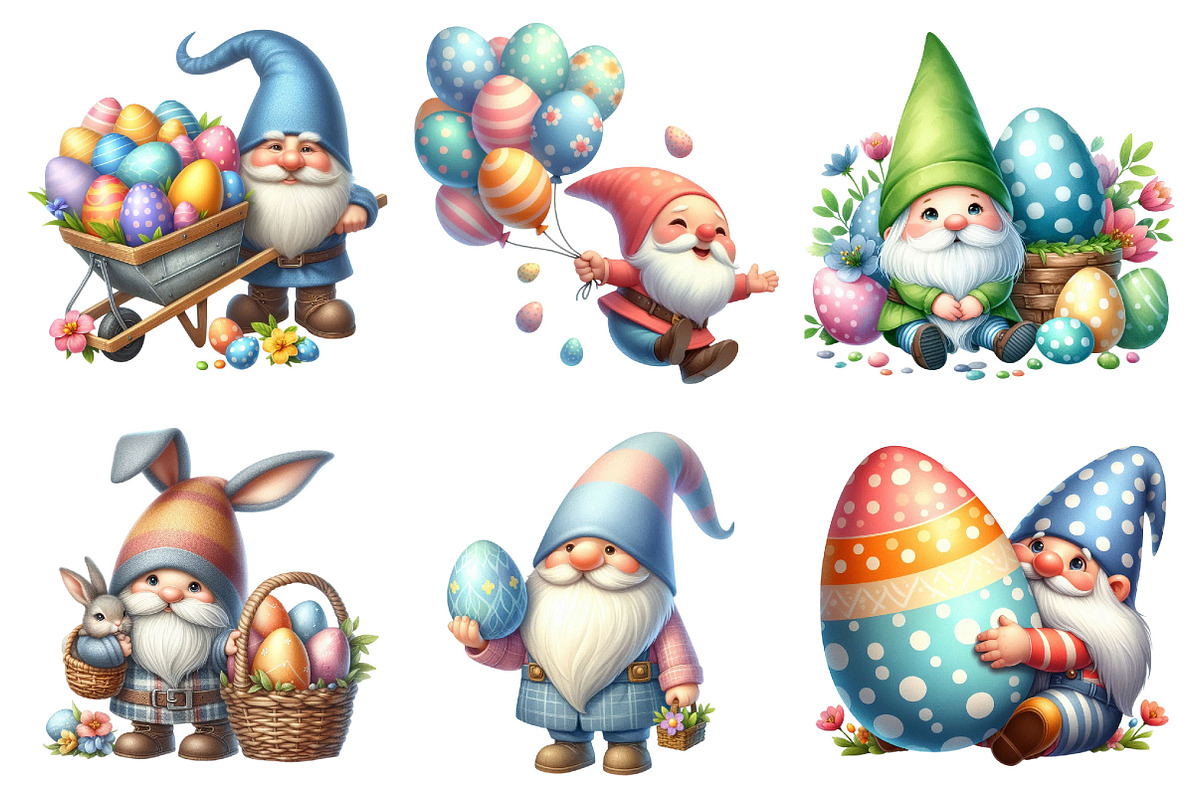 Springtime Easter Egg Hunt Gnome PNG, a Graphic by CitraGraphics (Photo 3 of 4)
