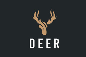 deer logo design deer hunter concept, a Branding & Logo Template by Maylianaw28