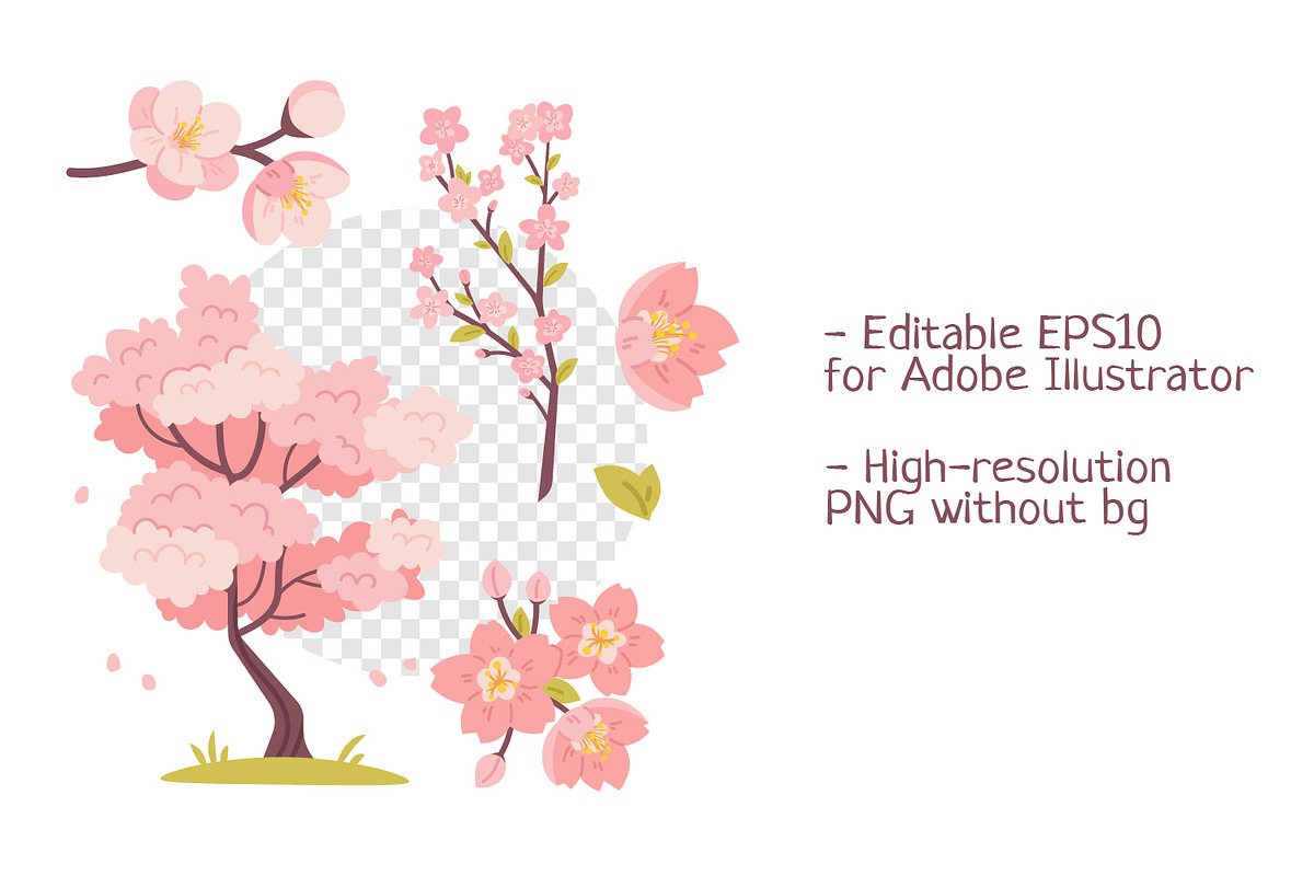 Sakura Stationery & Elements, a Stationery Template by so.ni.ka-store (Photo 3 of 11)