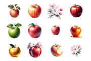 Apples Clipart, an Illustration by Design Market (Thumbnail 3 of 4)