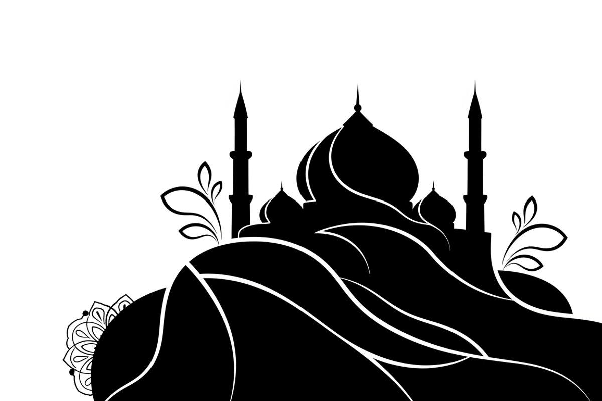 Beautiful Ramadan mosque silhouette, an Illustration by Amazin_art (Photo 24 of 31)