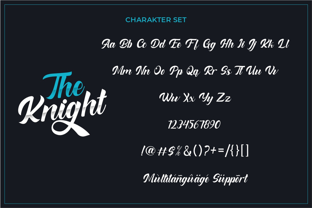 The Knight - Bold Script, a Script Font by PutraCetol Studio (Photo 9 of 10)