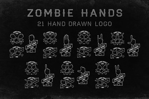 Zombiehands 21 Hand Drawn Logo