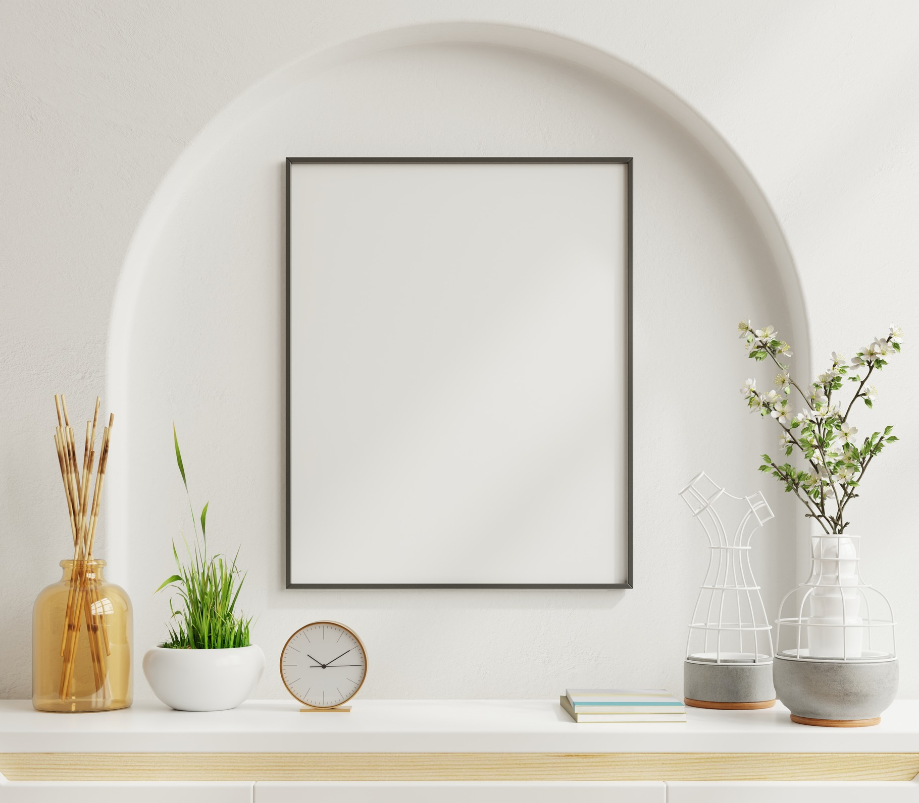 Interior poster mockup, an Architecture Photo by vanitjan | Creative Market