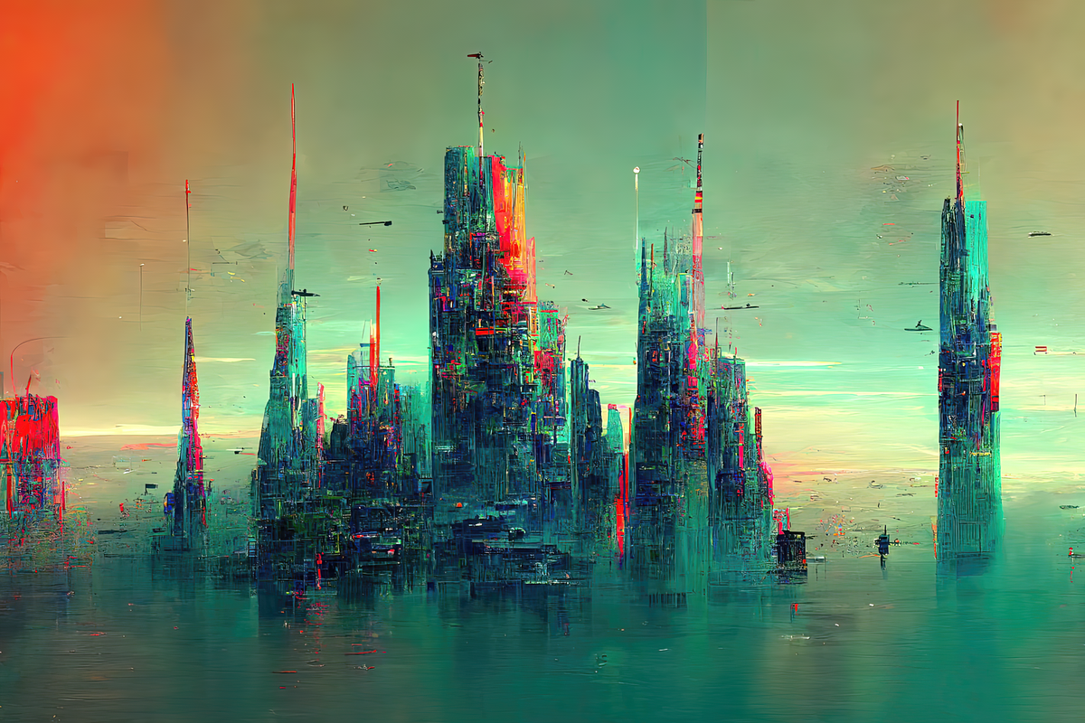 Glitch City Landscapes, an Illustration by OneOrEight (Photo 3 of 20)