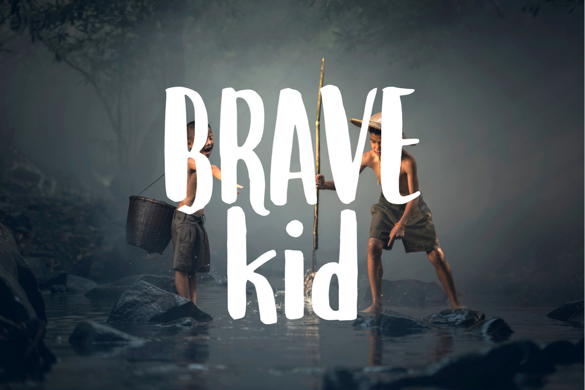 Brave kid
