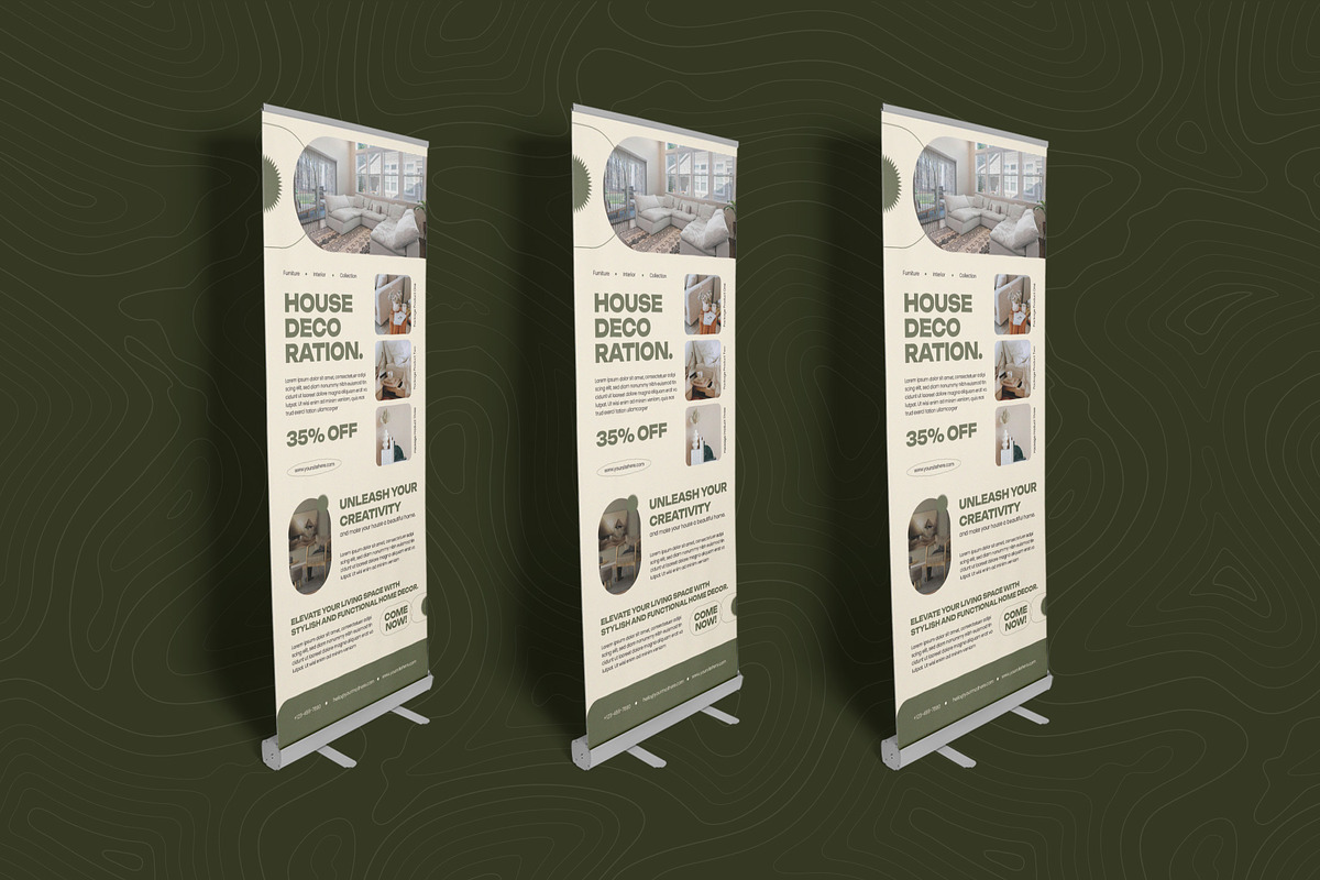 Decoration Minimal Roll Up Banner, a Print Template by Esensifiksi.studio (Photo 2 of 2)