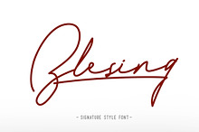 Blesing signature style