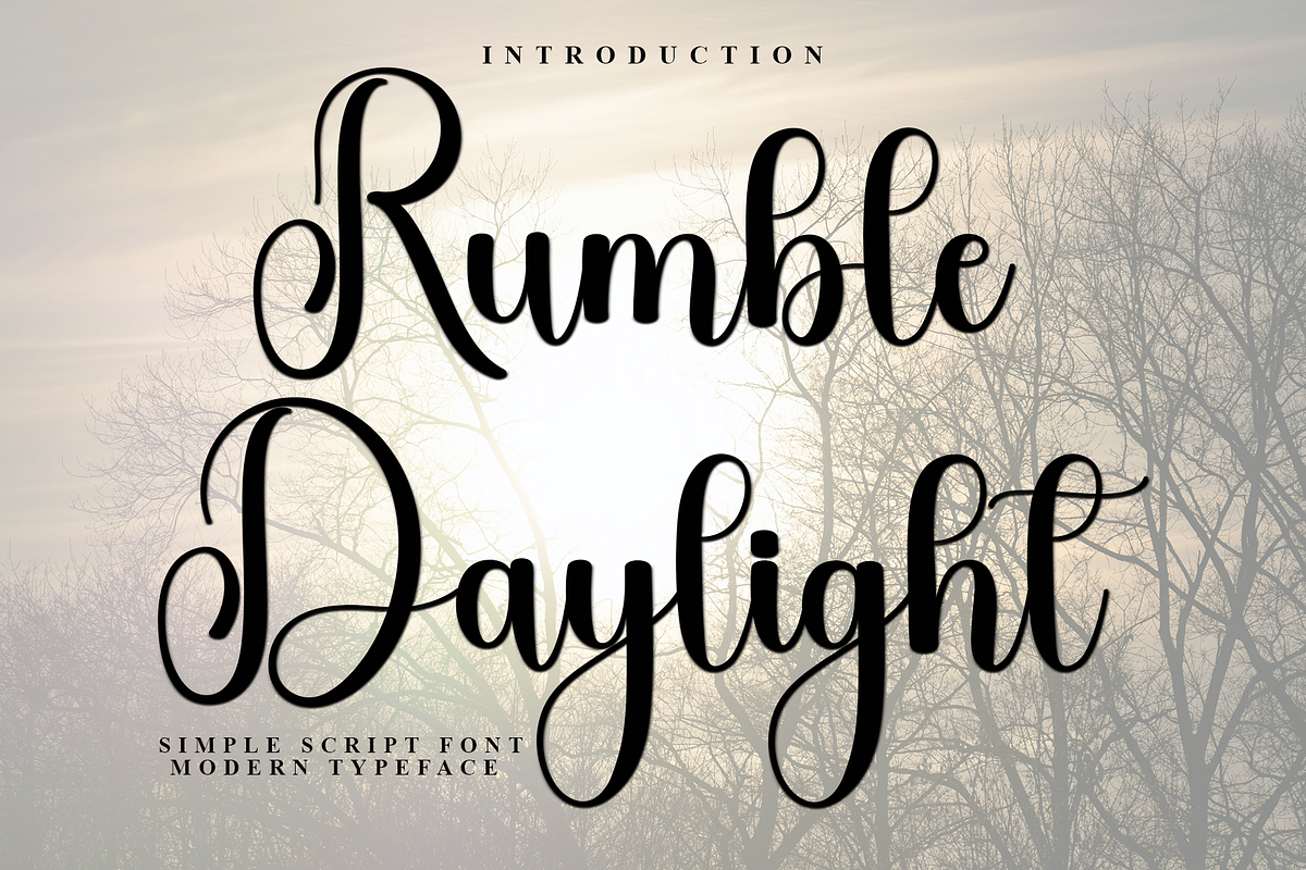 Rumble Daylight, a Handwritten Font by InermediaSTUDIO (Photo 1 of 8)