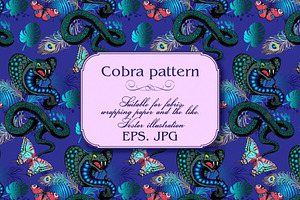 Cobra, Butterflies, Peacock Feather