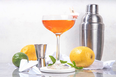 Paper plane boozy alcohol cocktail, a Food & Drink Photo by Rimma