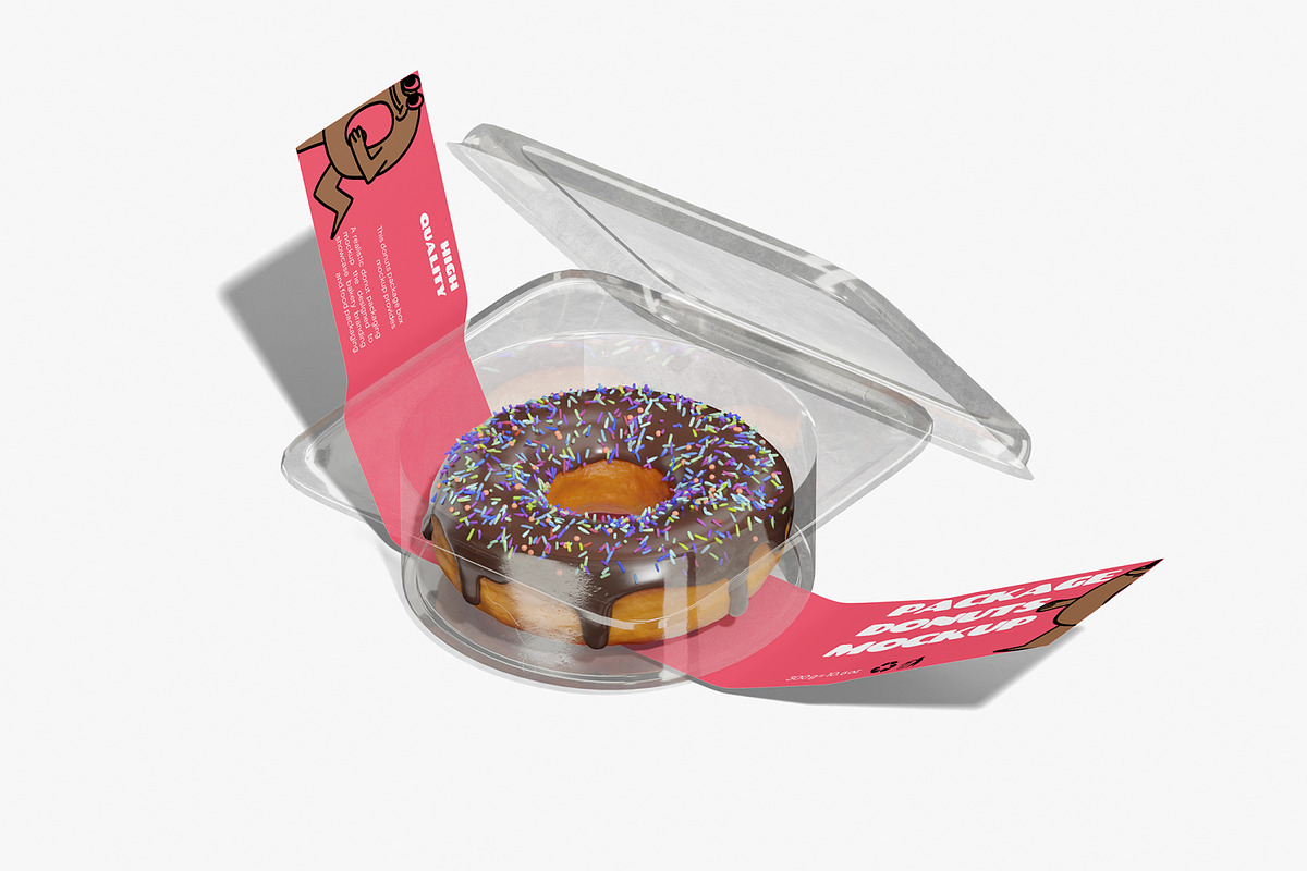 Package Donuts Mockup, a Packaging Mockup by Unerispace (Photo 5 of 5)