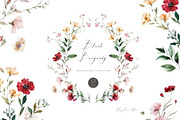Blush Burgundy Flower, a Decorative Illustration by heyiamalice (Thumbnail 1 of 9)