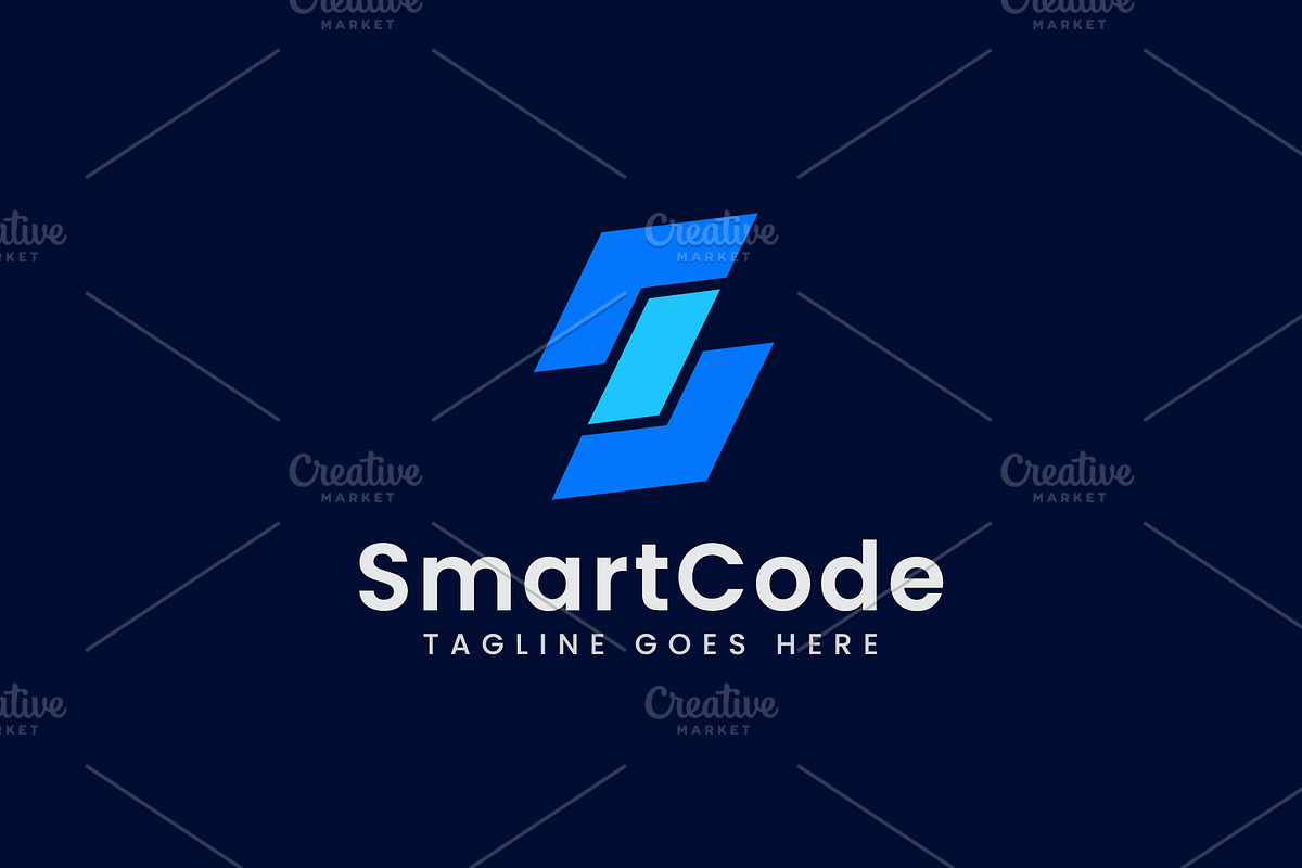 S letter Coding logo design template, a Branding & Logo Template by Amadul11 (Photo 1 of 4)