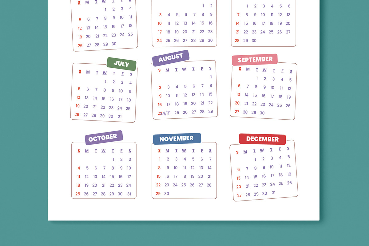 2026 Minimal Calendar Template preview 3