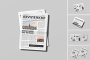 Newspaper Mockup, an Advertising Mockup by graphicsecond (Thumbnail 1 of 6)