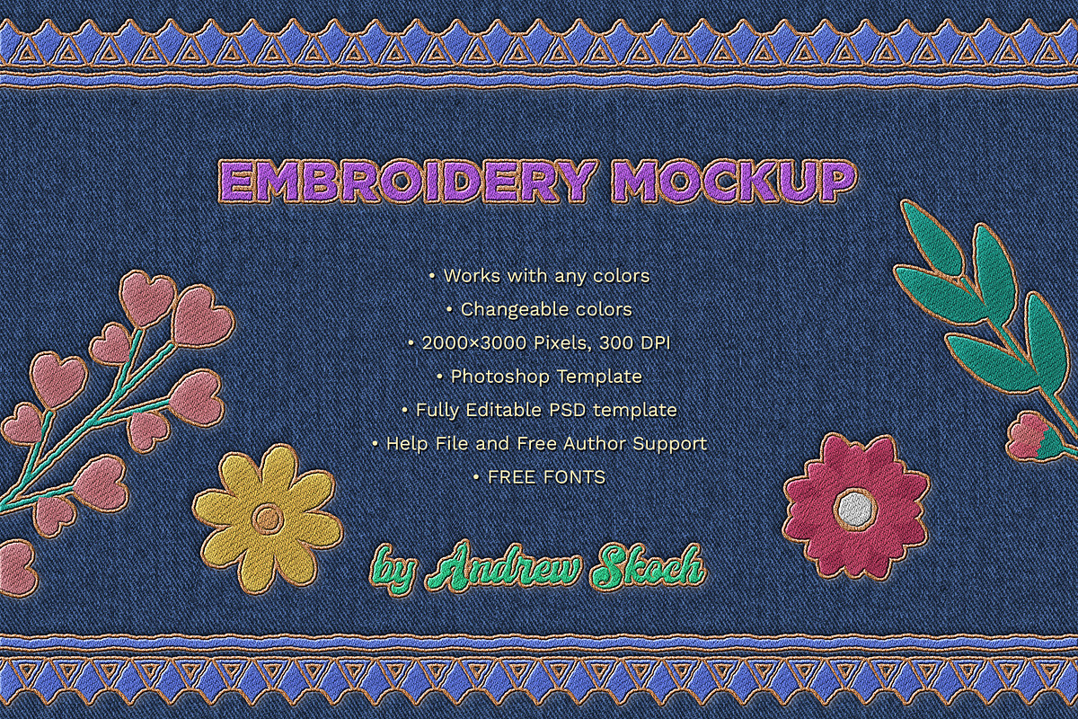 Embroidery Mockup, a Layer Style Add-On by Andrew Skoch Design (Photo 5 of 5)