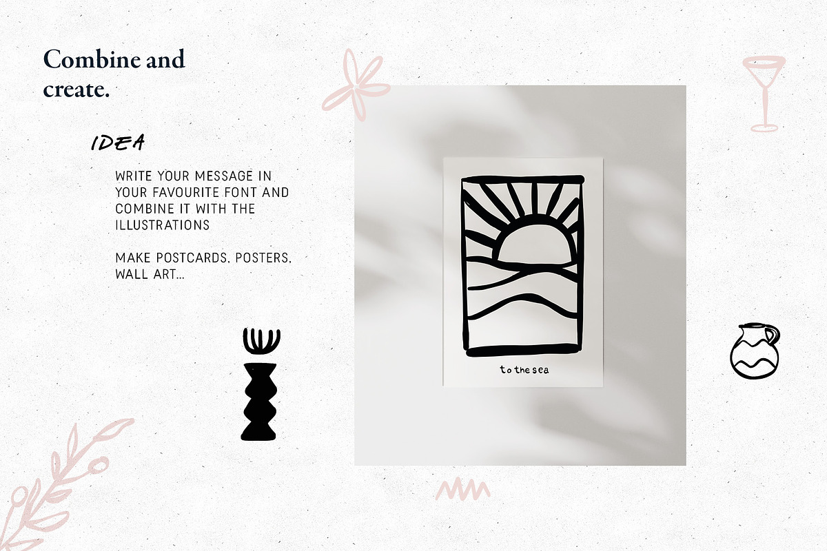 Sunny vibes vector illustrations, an Illustration by dicreate (Photo 10 of 11)