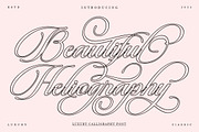 Beautiful Heliography Outline, a Script Font by Has_rizal (Thumbnail 12 of 12)