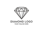 Diamond Logo Design Luxury Crystal, a Branding & Logo Template by Megafox Studio (Thumbnail 1 of 2)